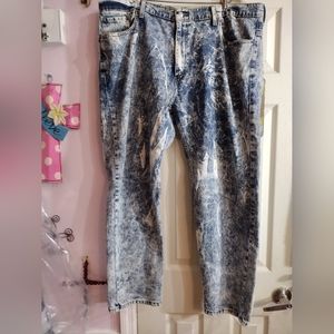 LEVIS 569 Jeans 40x30 LOOSE STRAIGHT STRETCH Acid Wash Retro 90s 80s Y2K Pants